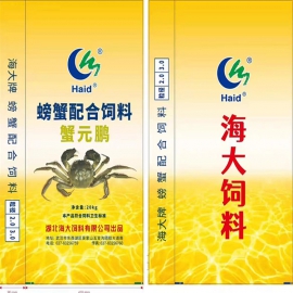 海大螃蟹料/功能料/型号：蟹福康H/42蛋白/4.0粒径/每包40斤